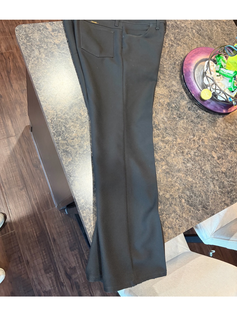 Wrangler Black Bootcut Dress Pants